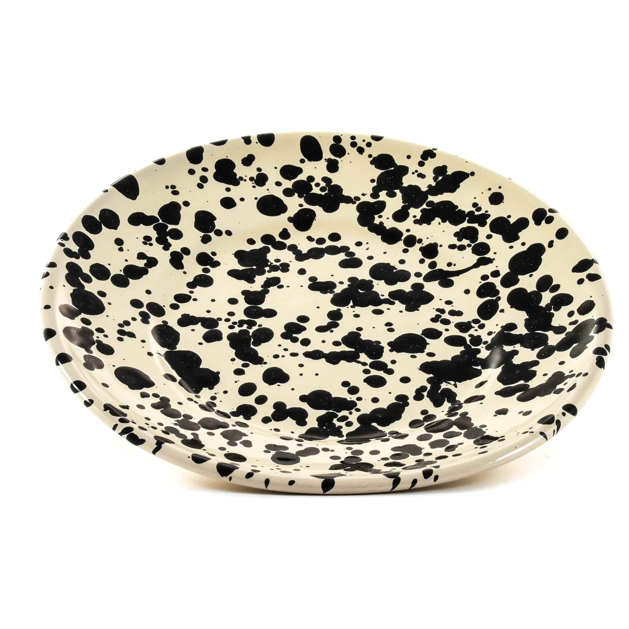 Puglia Black Splatter Side Plate, 19cm - Image 3