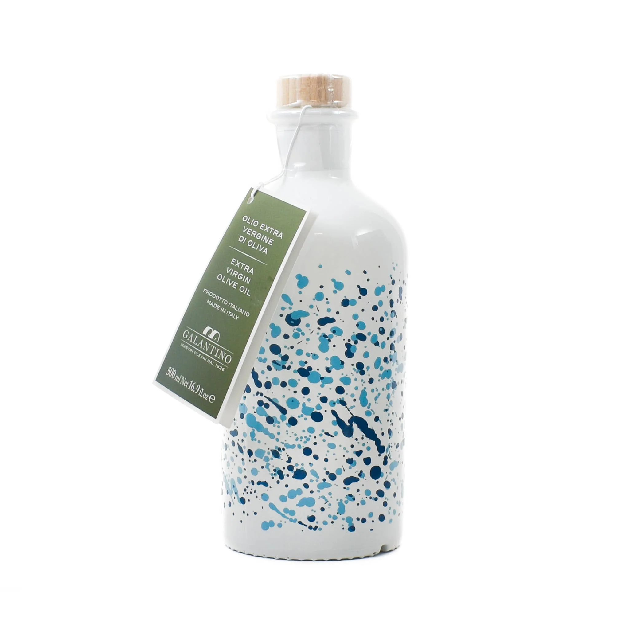 Puglian Extra Virgin Olive Oil in Arte Blue Glass Bottle, 500ml - Image 2