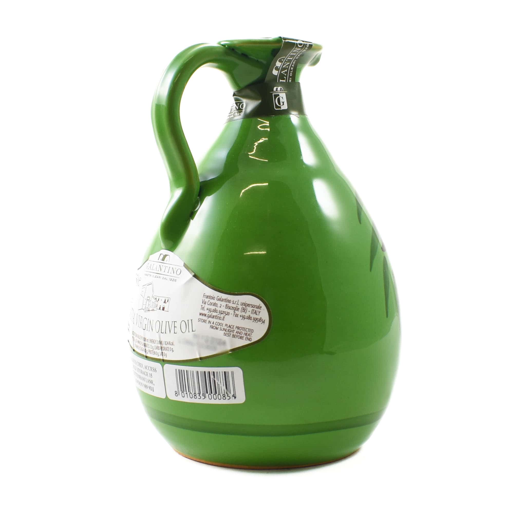 Puglian Extra Virgin Olive Oil in Green Terracotta Bottle, 500ml - Image 2