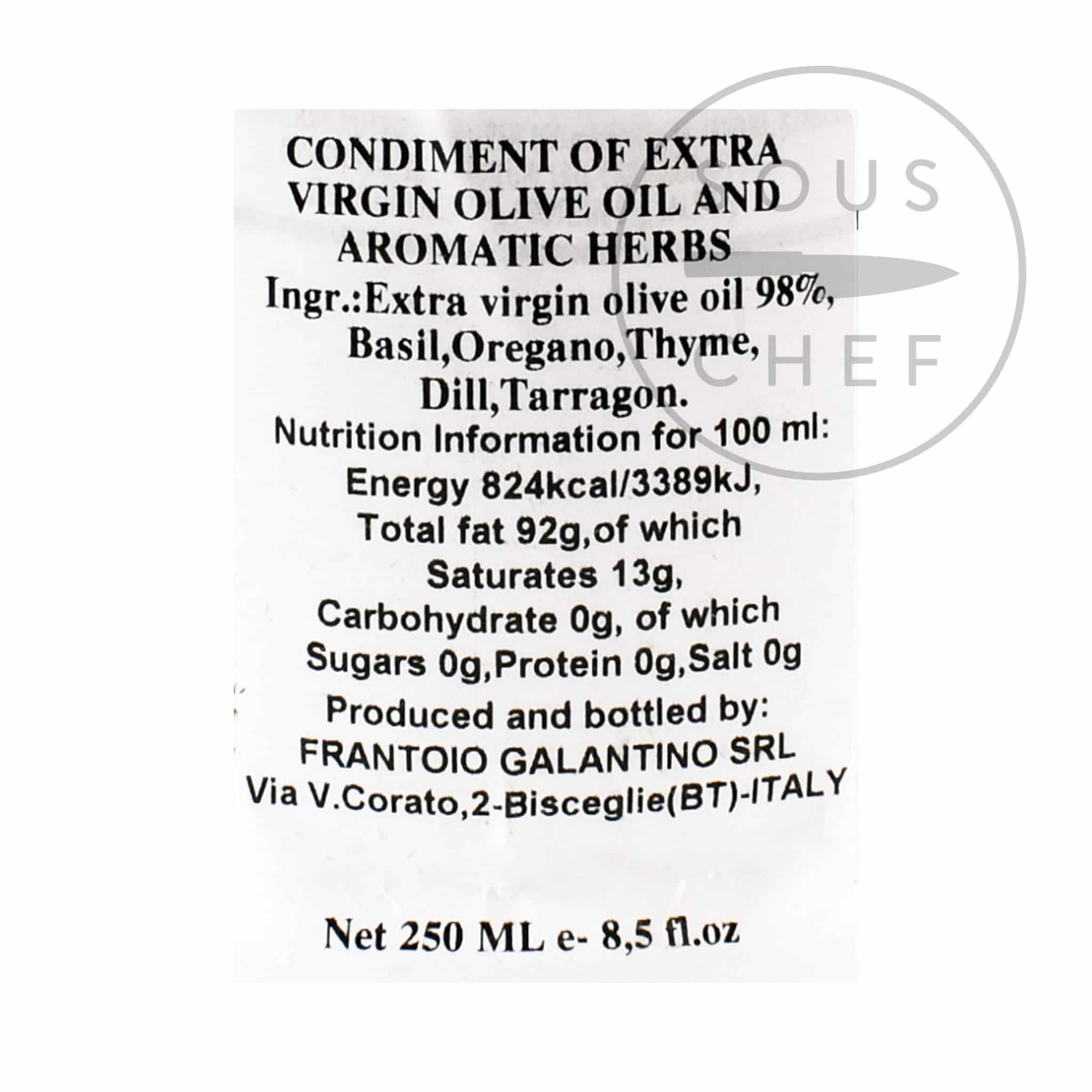 Puglian Olive Oil with Mixed Herbs in Terracotta Bottle, 250ml - Image 3