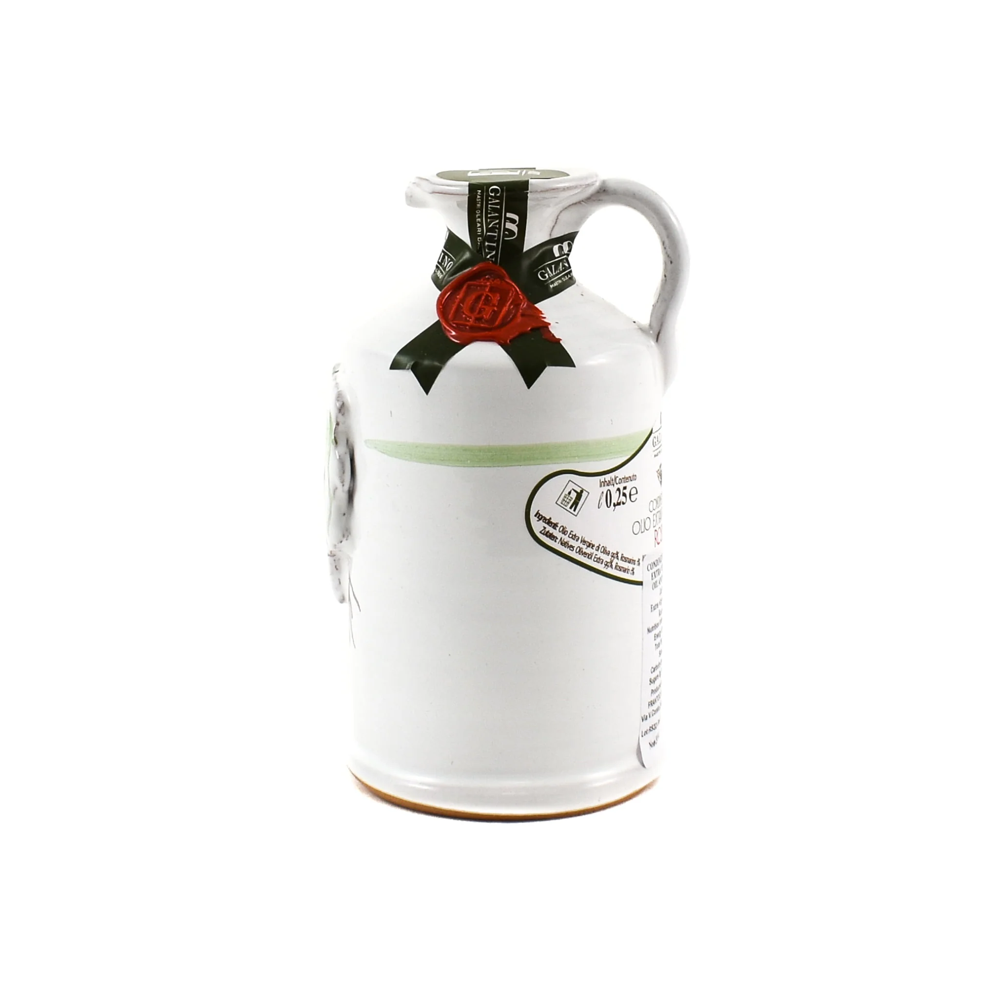 Puglian Olive Oil with Rosemary in Terracotta Bottle, 250ml - Image 2
