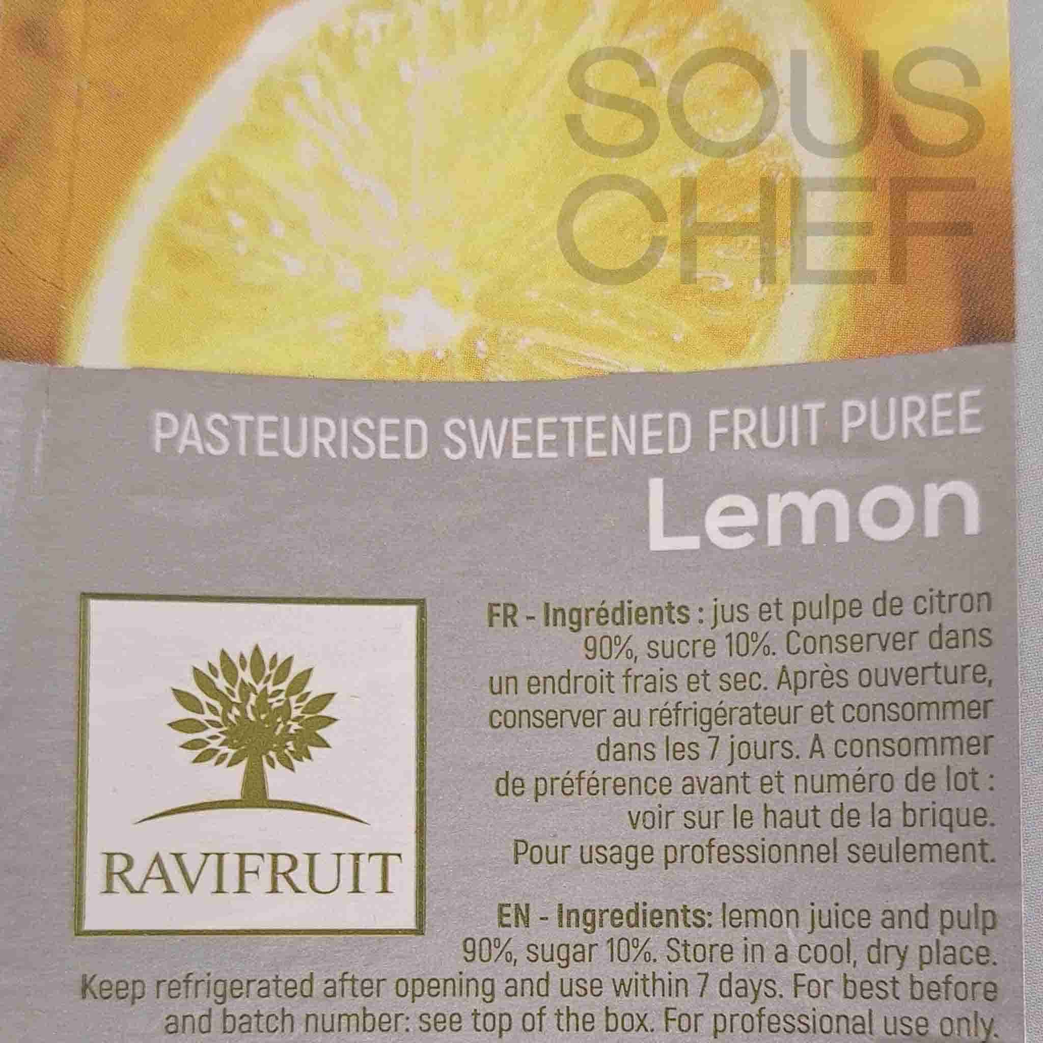 Ravifruit Lemon Puree, 1 Litre - Image 2