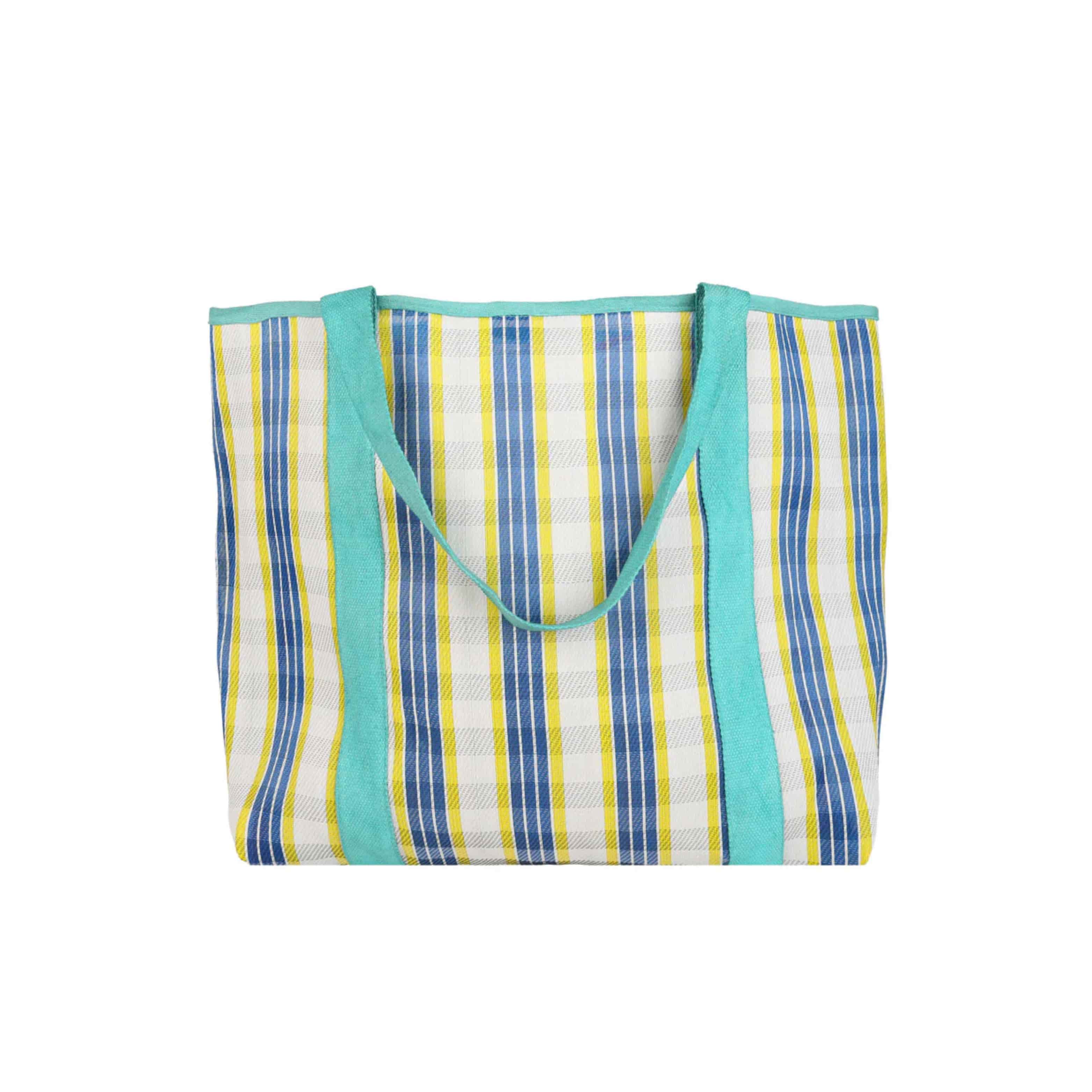 Recycled Plastic Striped Sardine Tote Bag - Image 3