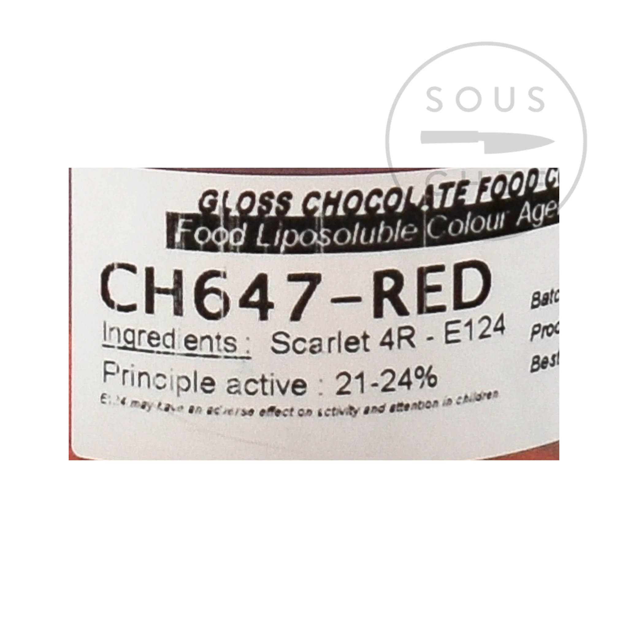 Deco Relief Red Gloss Food Colour for Chocolate, 20g - Image 2