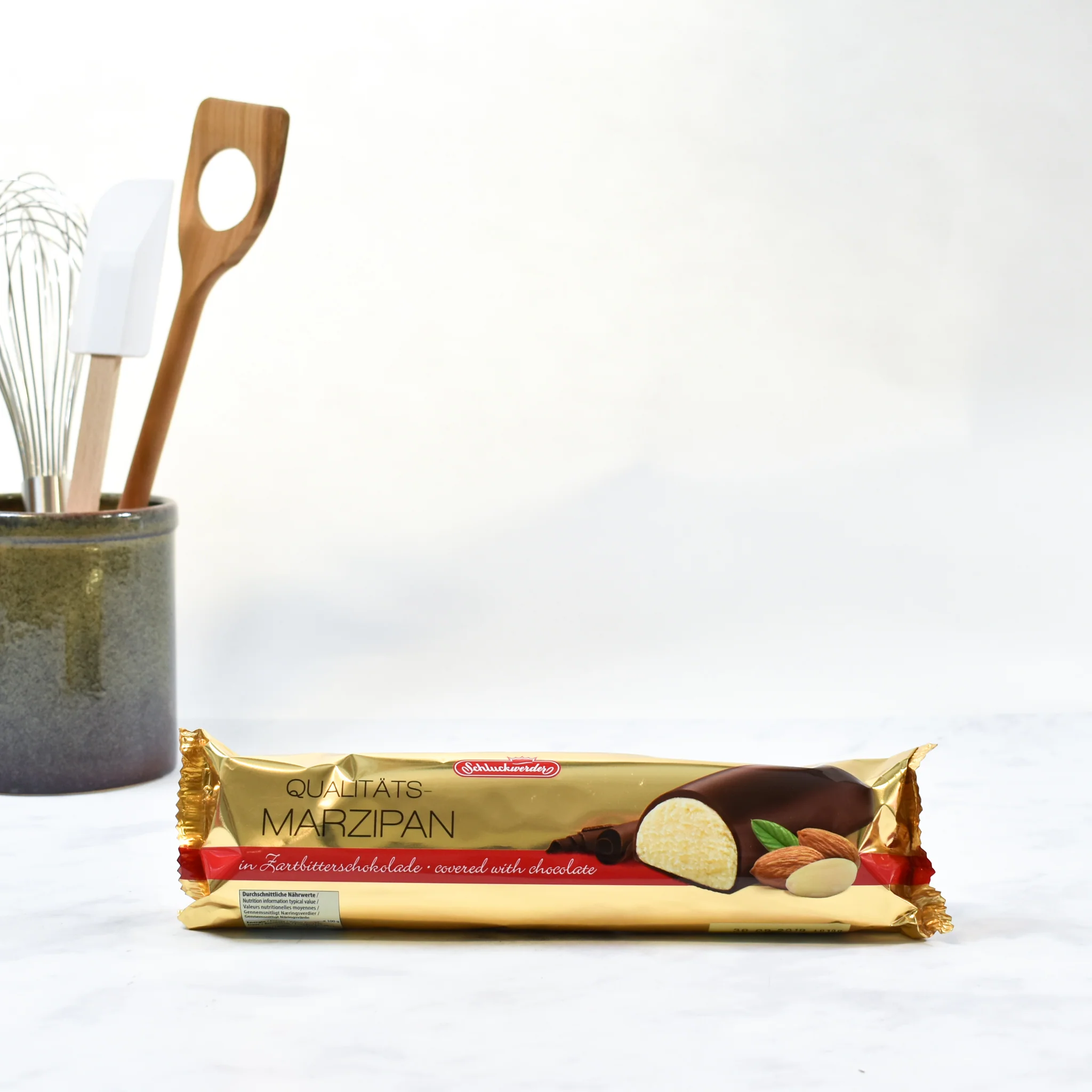 Schluckwerder Dark Chocolate Covered Marzipan Bar, 500g - Image 4