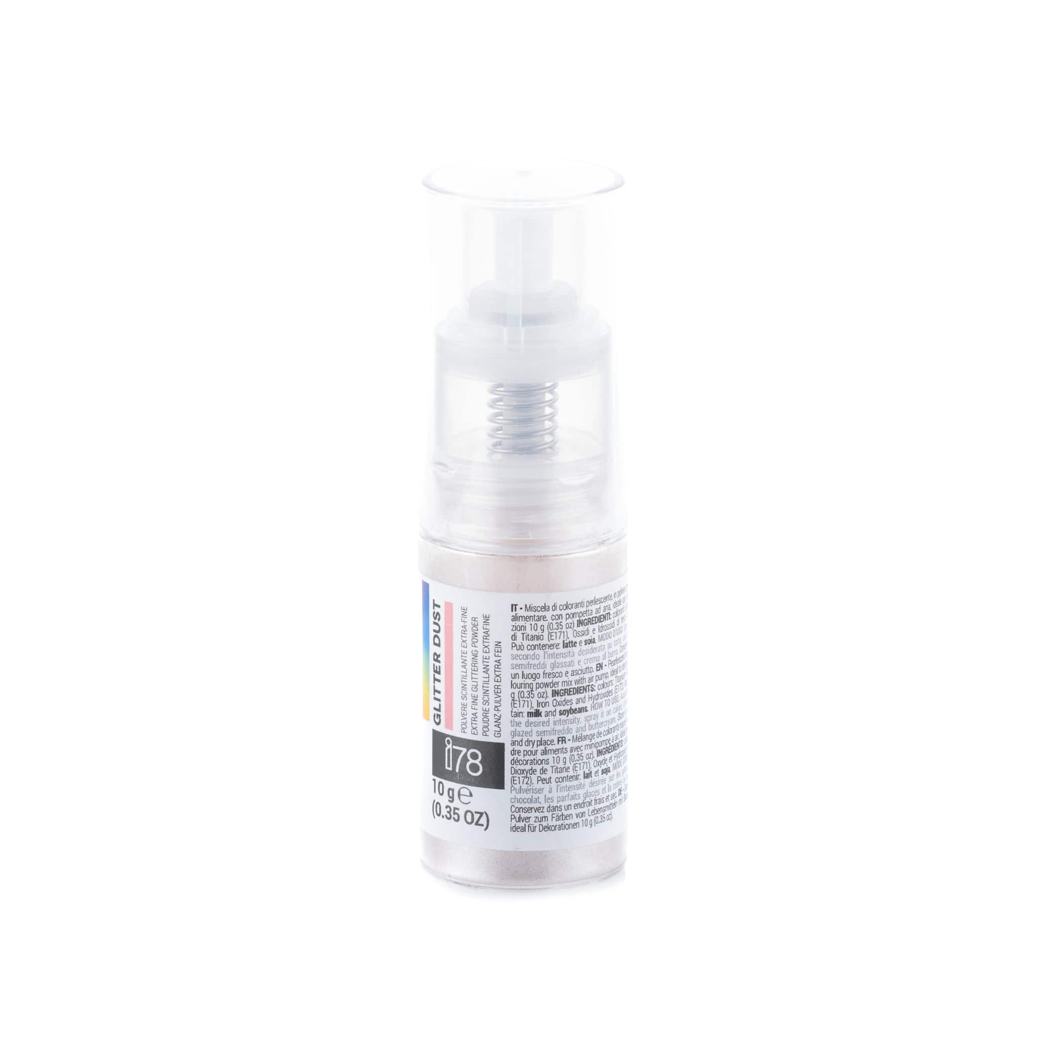 Silikomart Light Pink Glitter Dust Spray, 10g