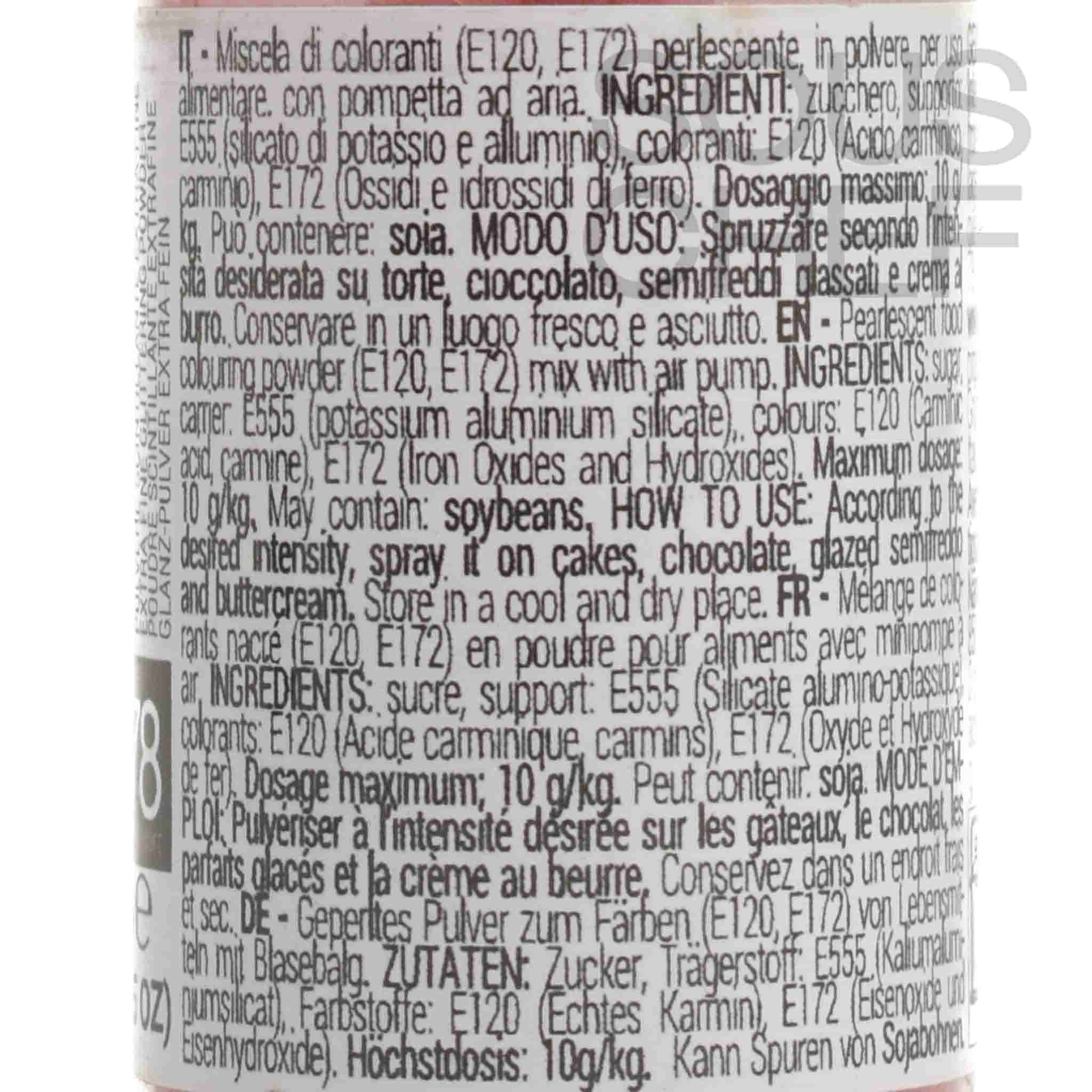 Silikomart Light Pink Glitter Dust Spray, 10g - Image 2
