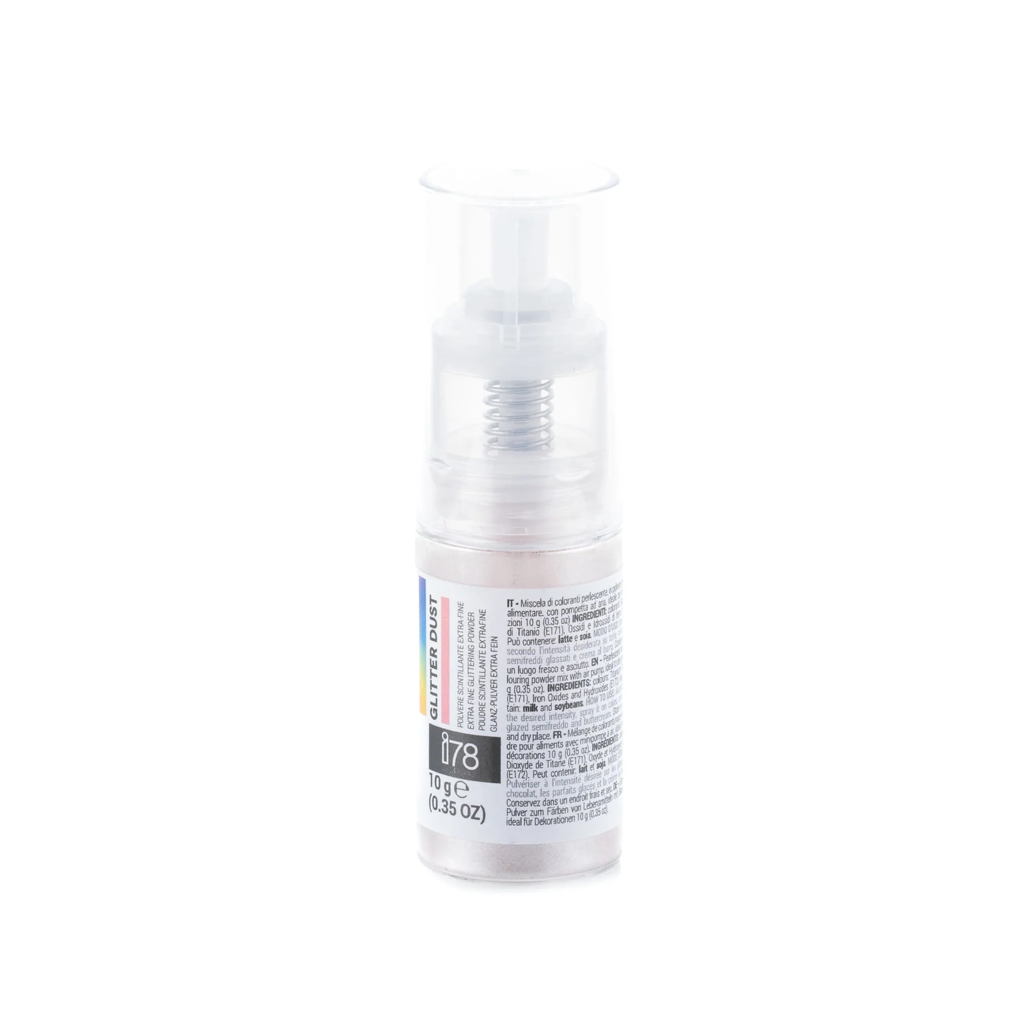 Silikomart Light Yellow Glitter Dust Spray, 10g