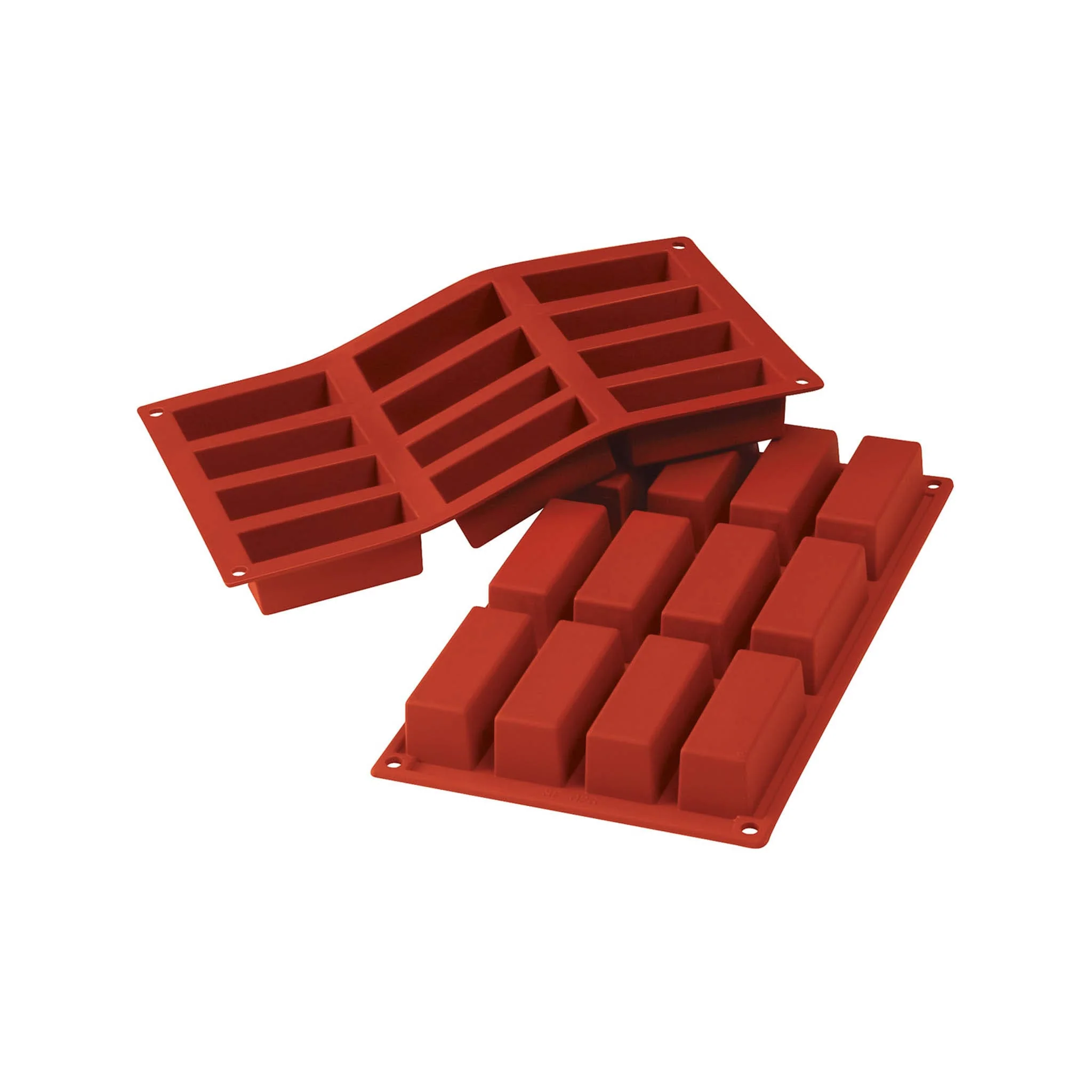 Silikomart Silicone Mini Loaf Cake Mould, 12 Holes
