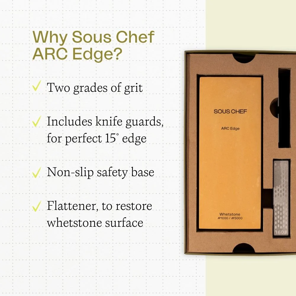 Sous Chef ARC Edge Combination Whetstone Set, 1000/5000 Grit - Image 3