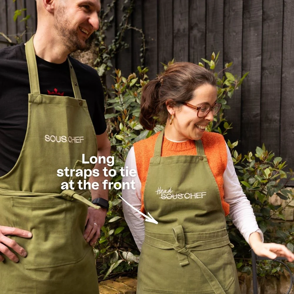 Sous Chef Green Denim Apron - Image 4