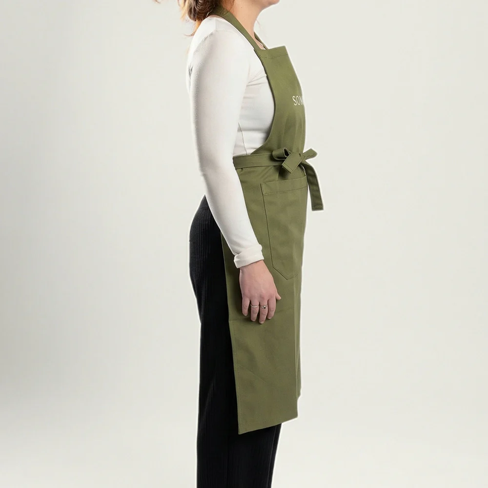 Sous Chef Green Denim Apron - Image 9