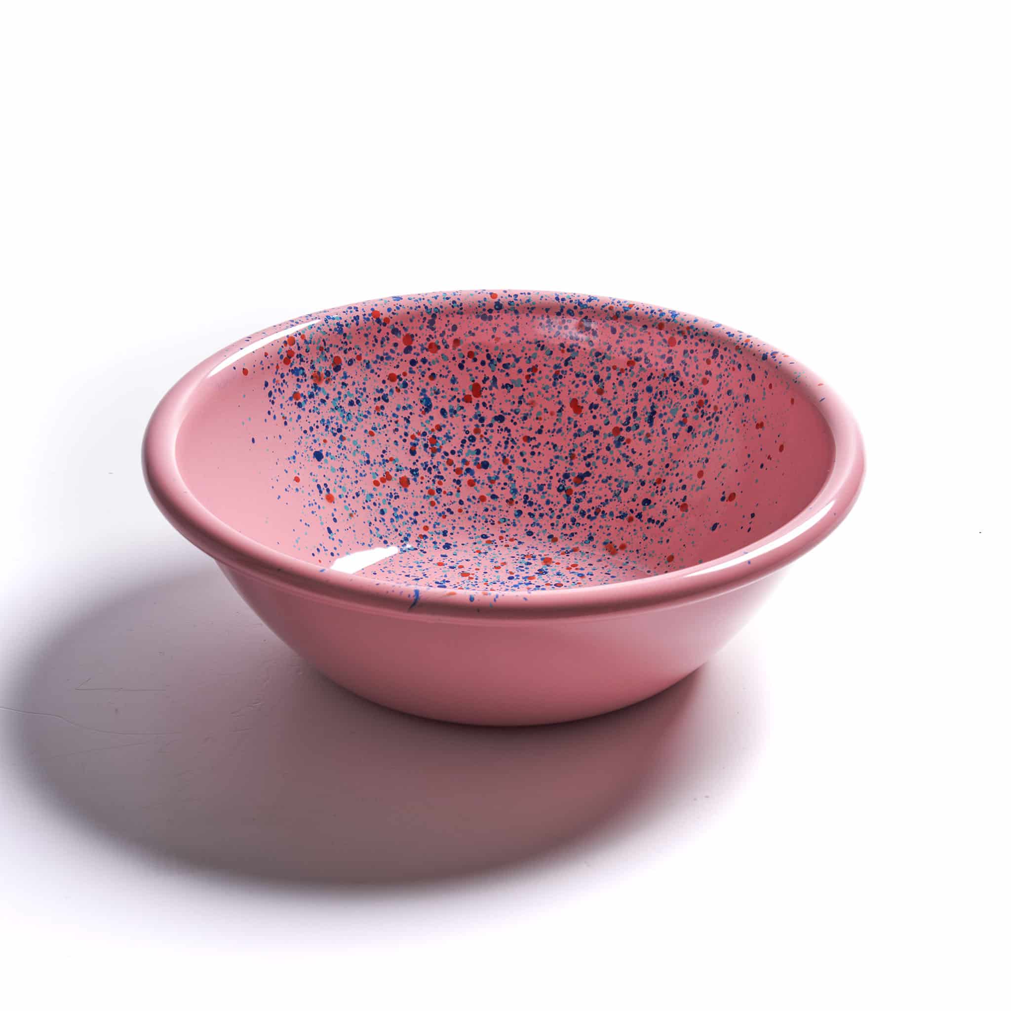 Splatter Fest Enamel Bowl, Pink - Image 2