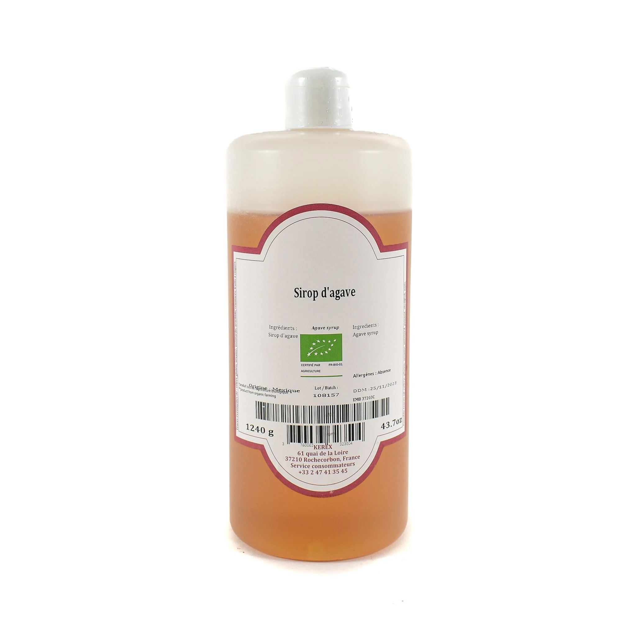 Terre Exotique Organic Agave Syrup, 1L