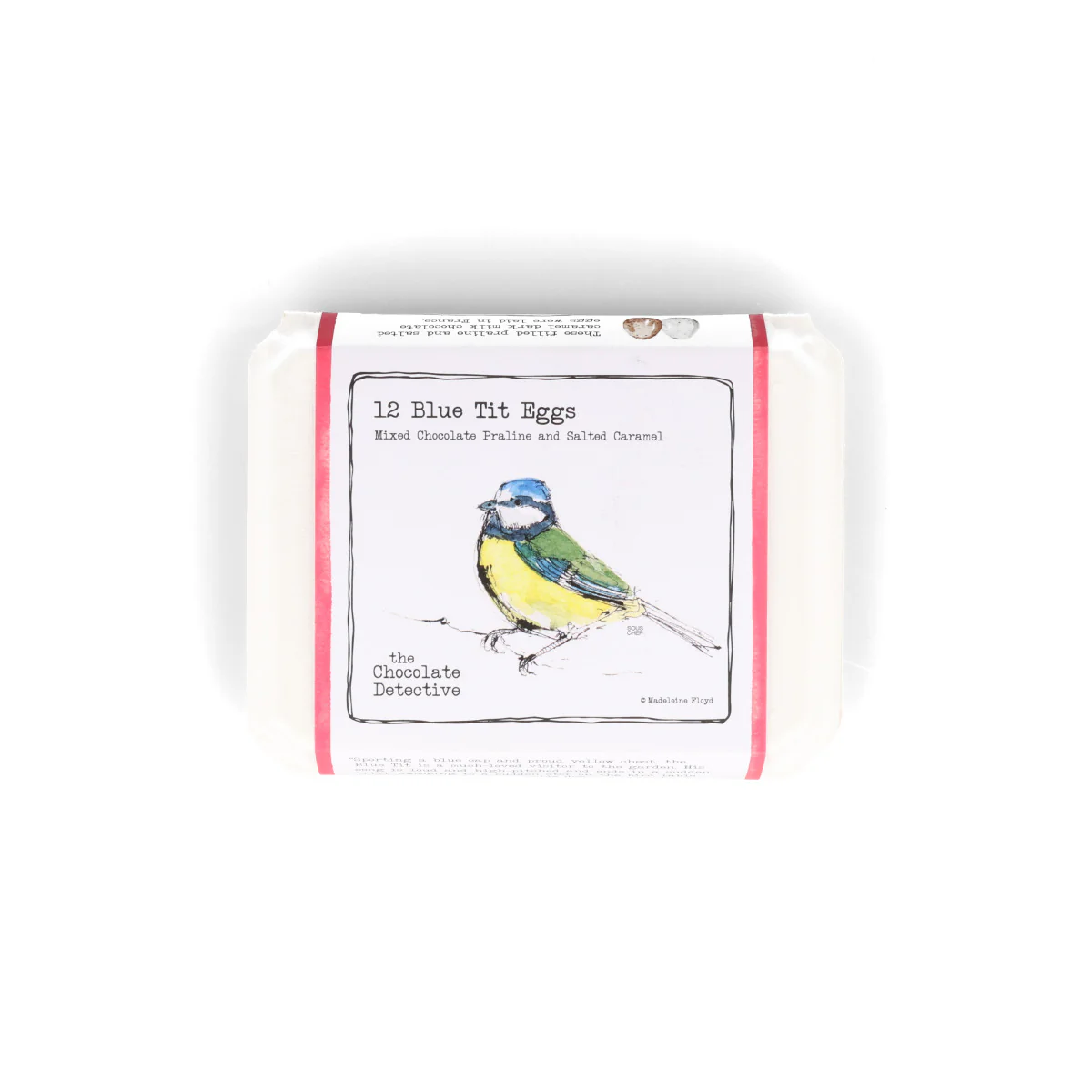 The Chocolate Detective 12 Blue Tit Chocolate Eggs, 150g - Image 2