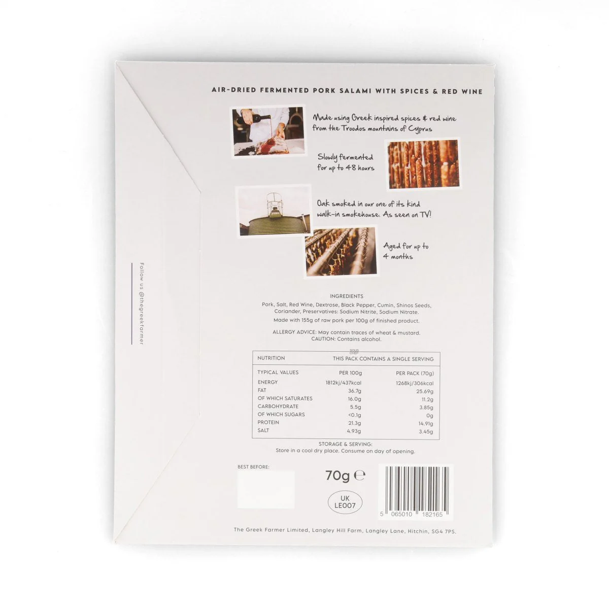 The Greek Farmer House Salami, 70g - Image 2
