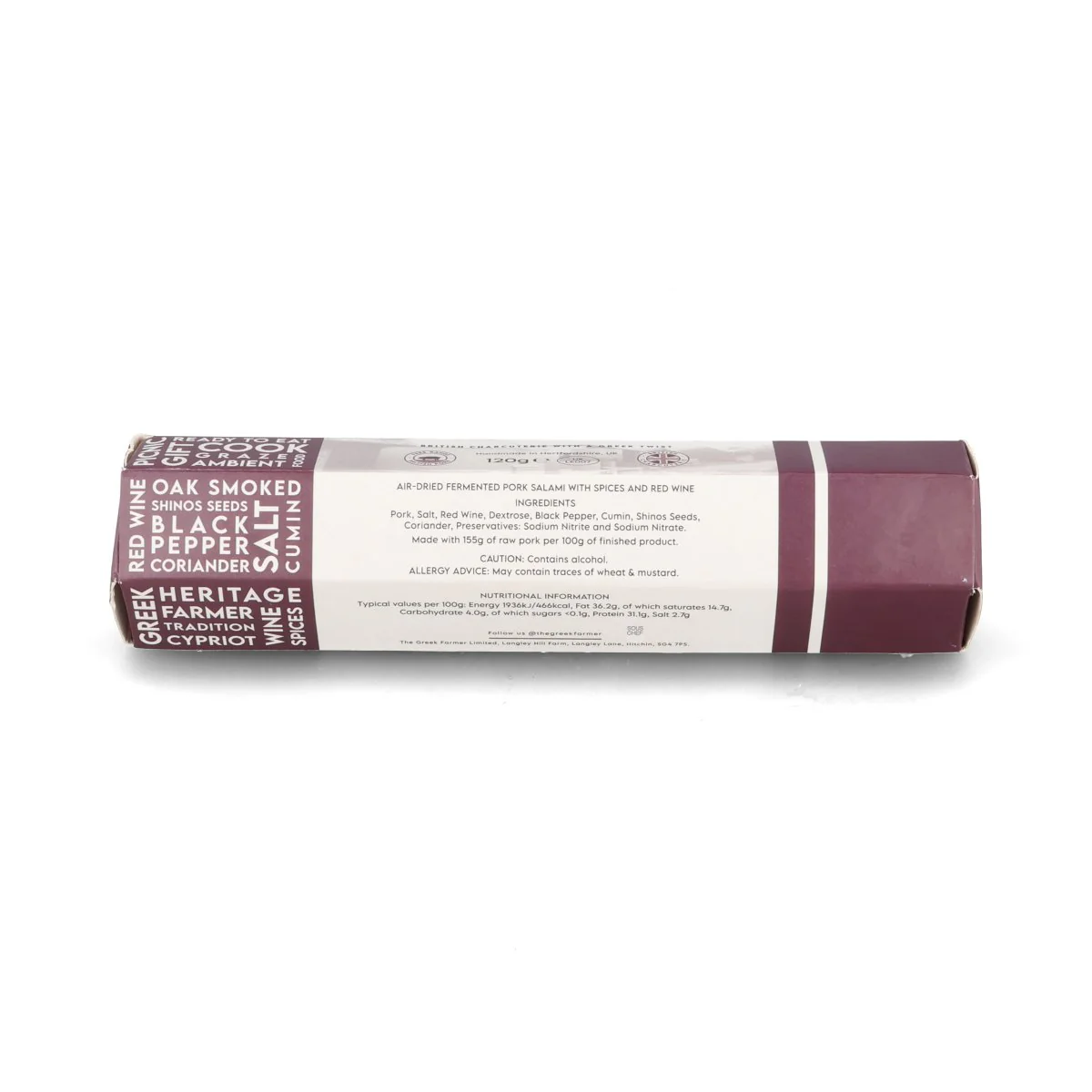 The Greek Farmer Whole House Salami, 120g - Image 2