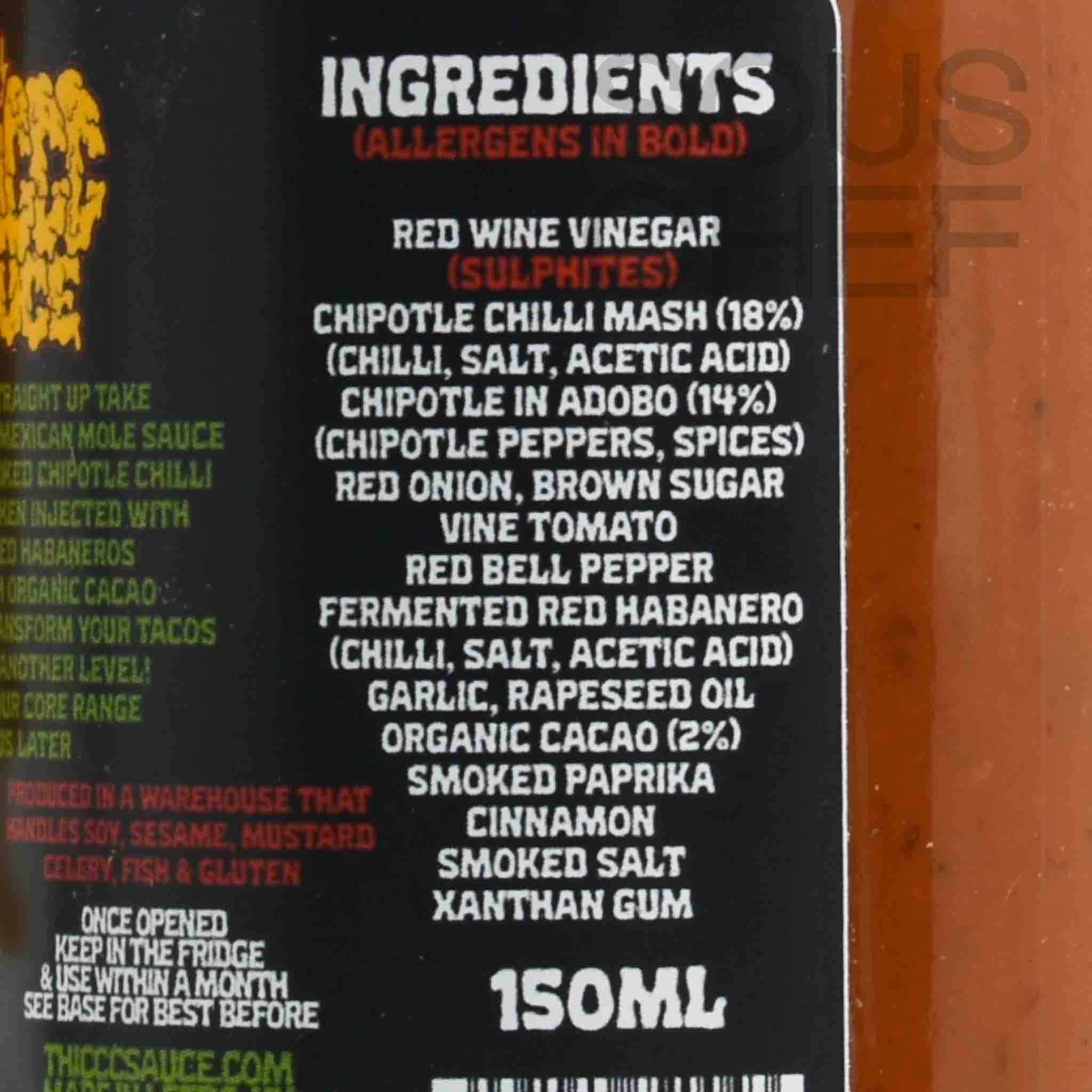 Thiccc Sauce Cholo Mole Hot Sauce, 150ml - Image 3