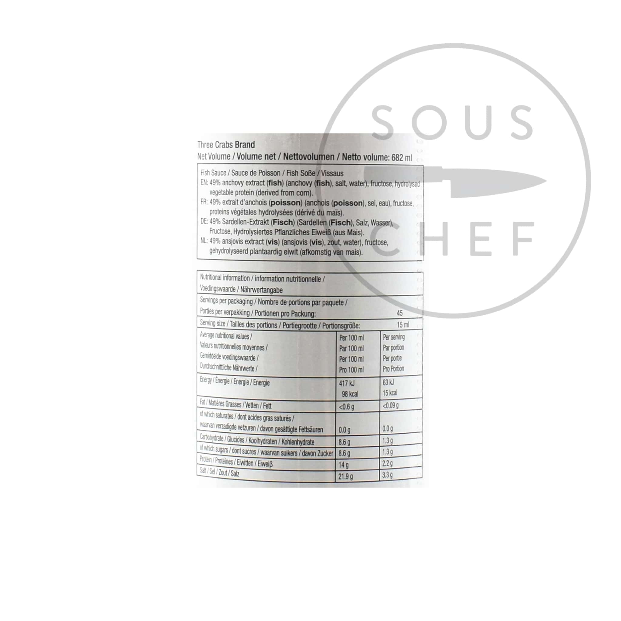Three Crabs Vietnamese Fish Sauce, 682ml - Image 2