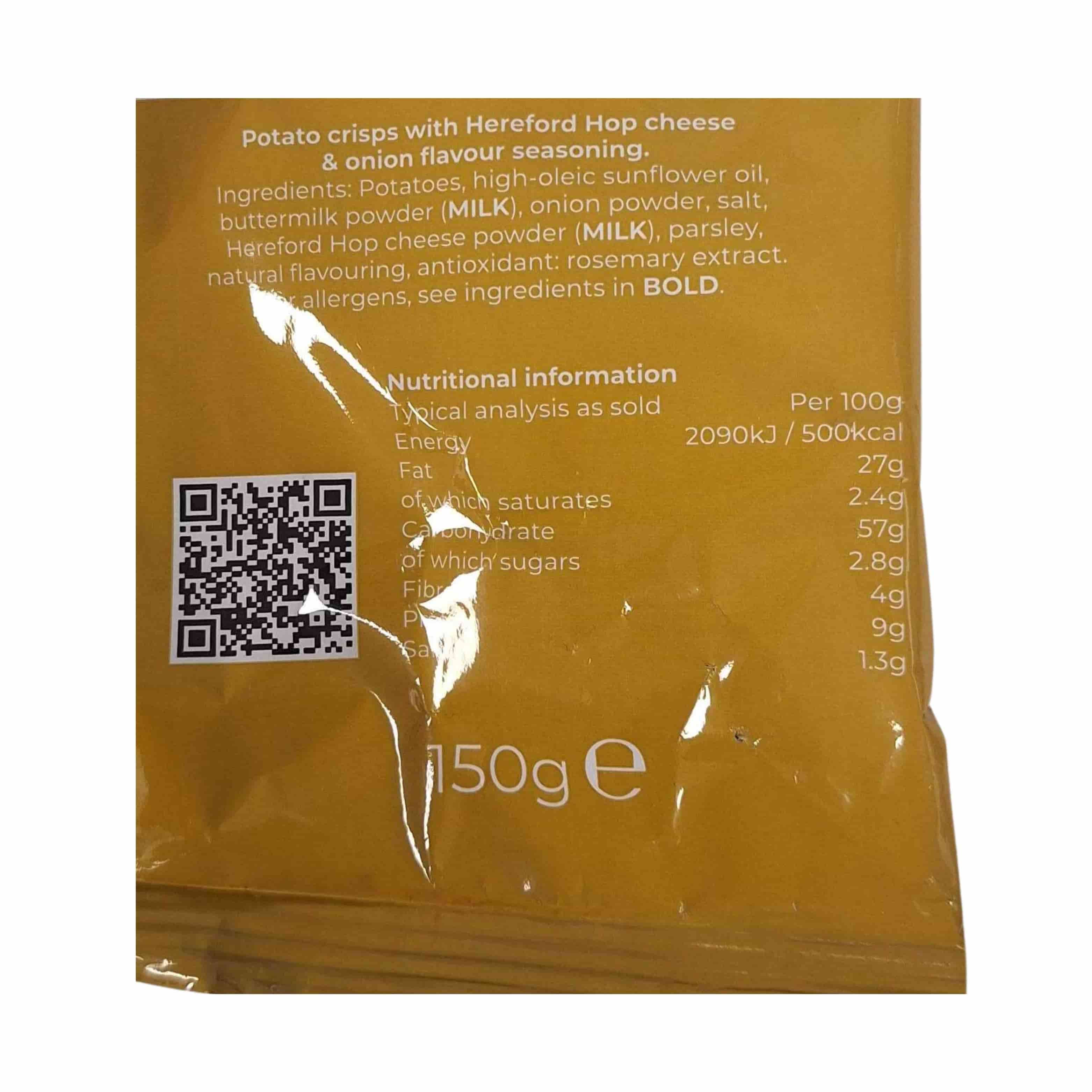 Two Farmers Hereford Hop Cheese & Onion Potato Crisps, 150g - Image 4