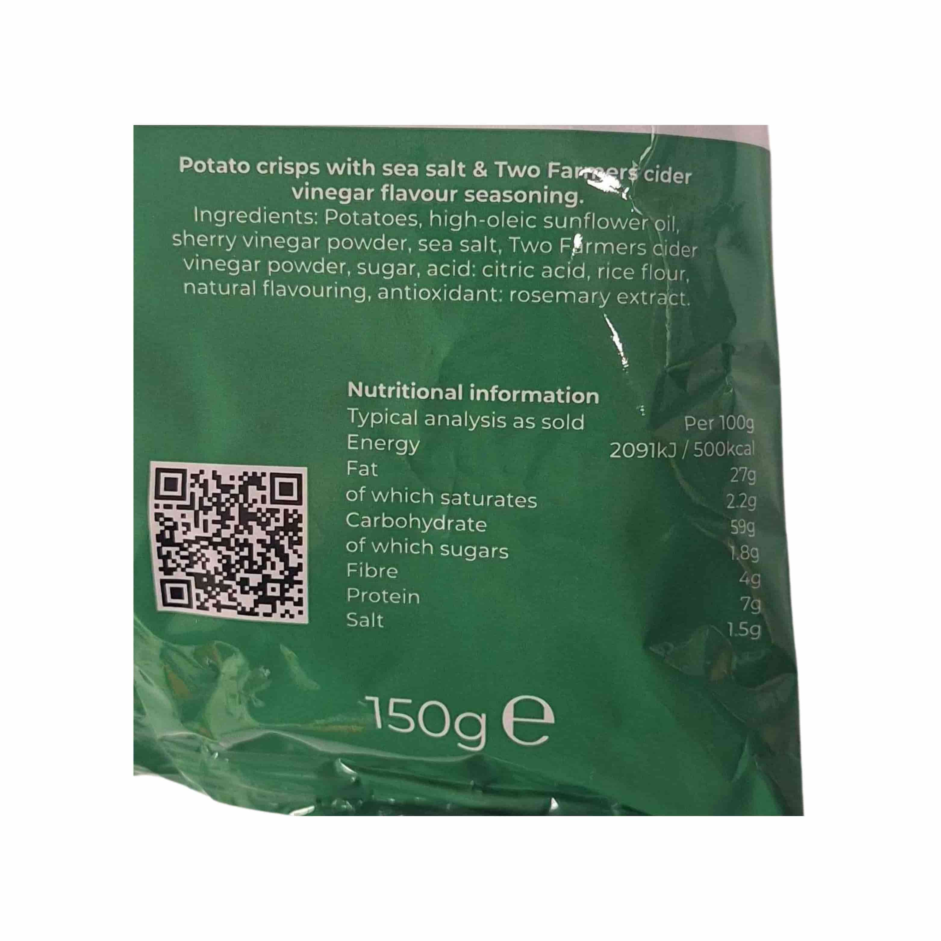 Two Farmers Salt & Cider Vinegar Potato Crisps, 150g - Image 4
