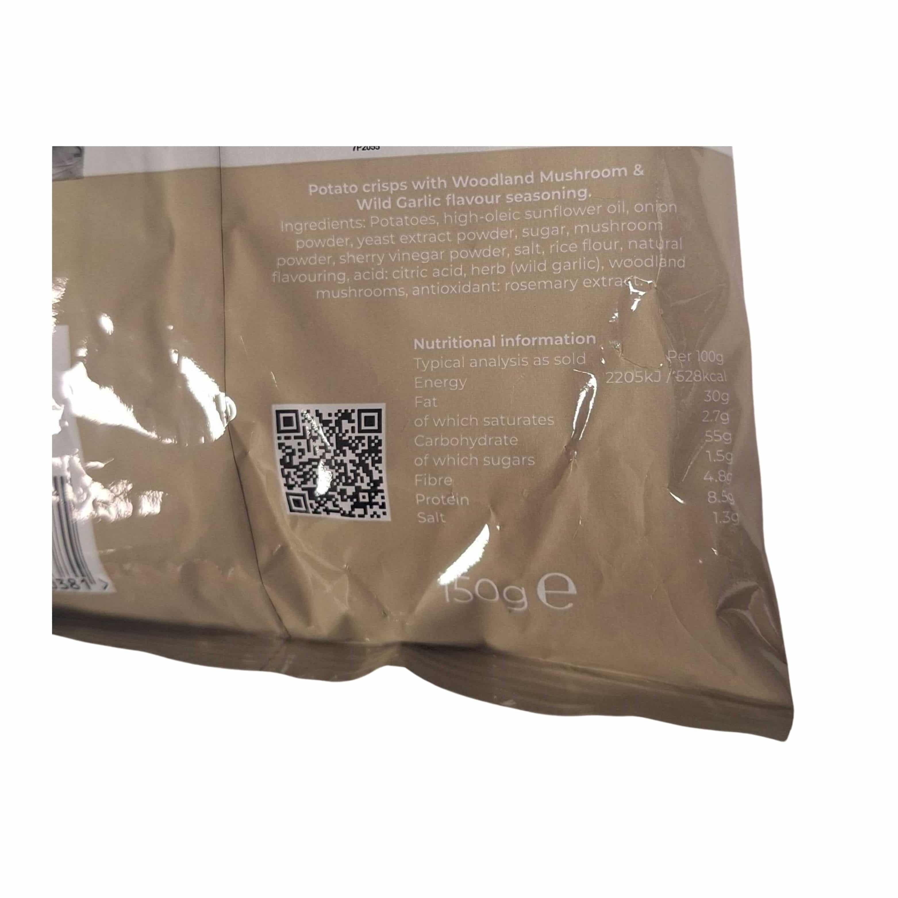 Two Farmers Woodland Mushroom & Wild Garlic Potato Crisps, 150g - Image 3