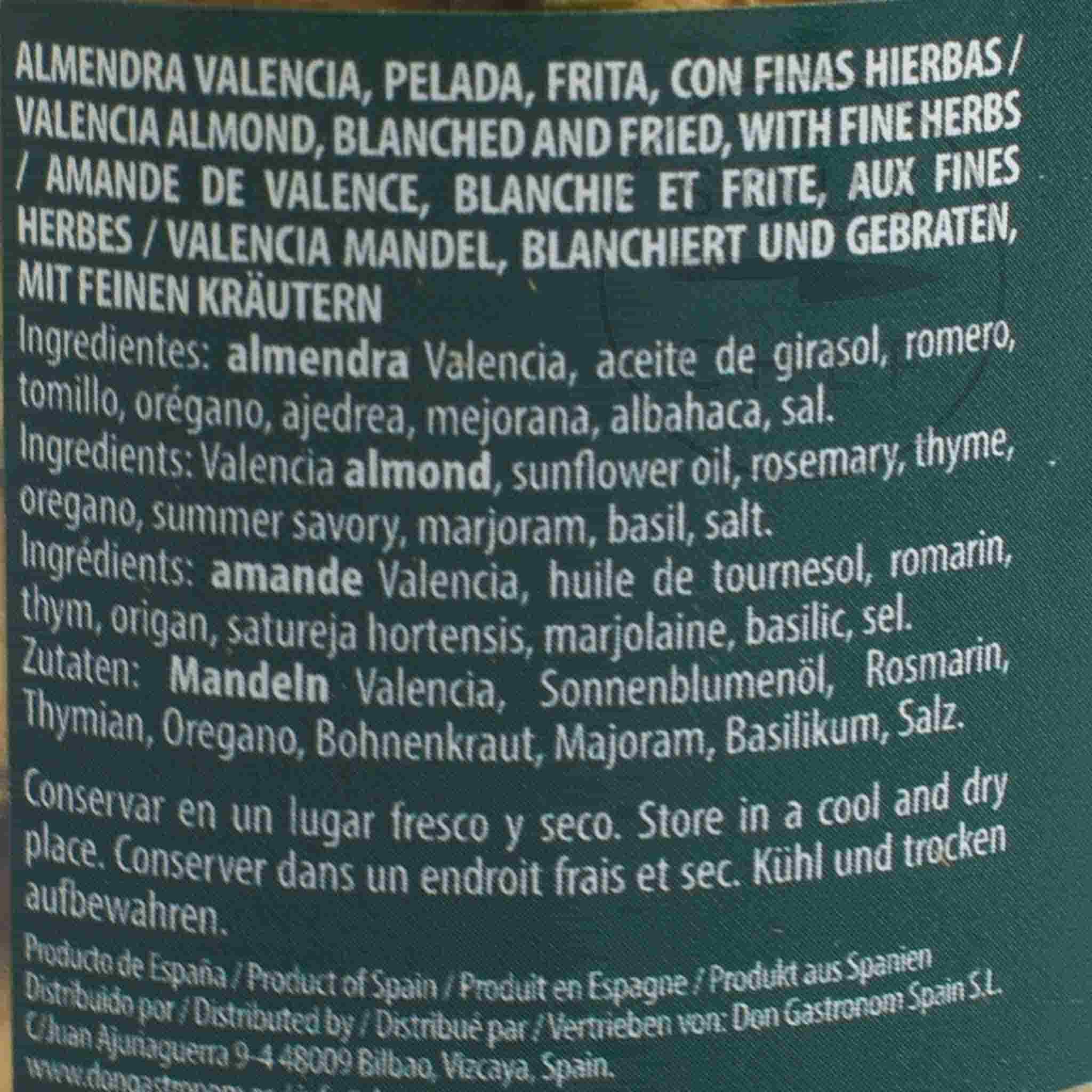 Valencia Fried Almonds with Mediterranean Herbs, 125g - Image 2