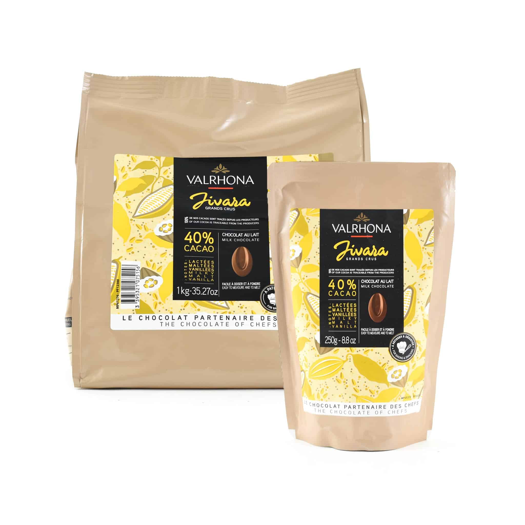 Valrhona Jivara 40% Milk Chocolate Chips