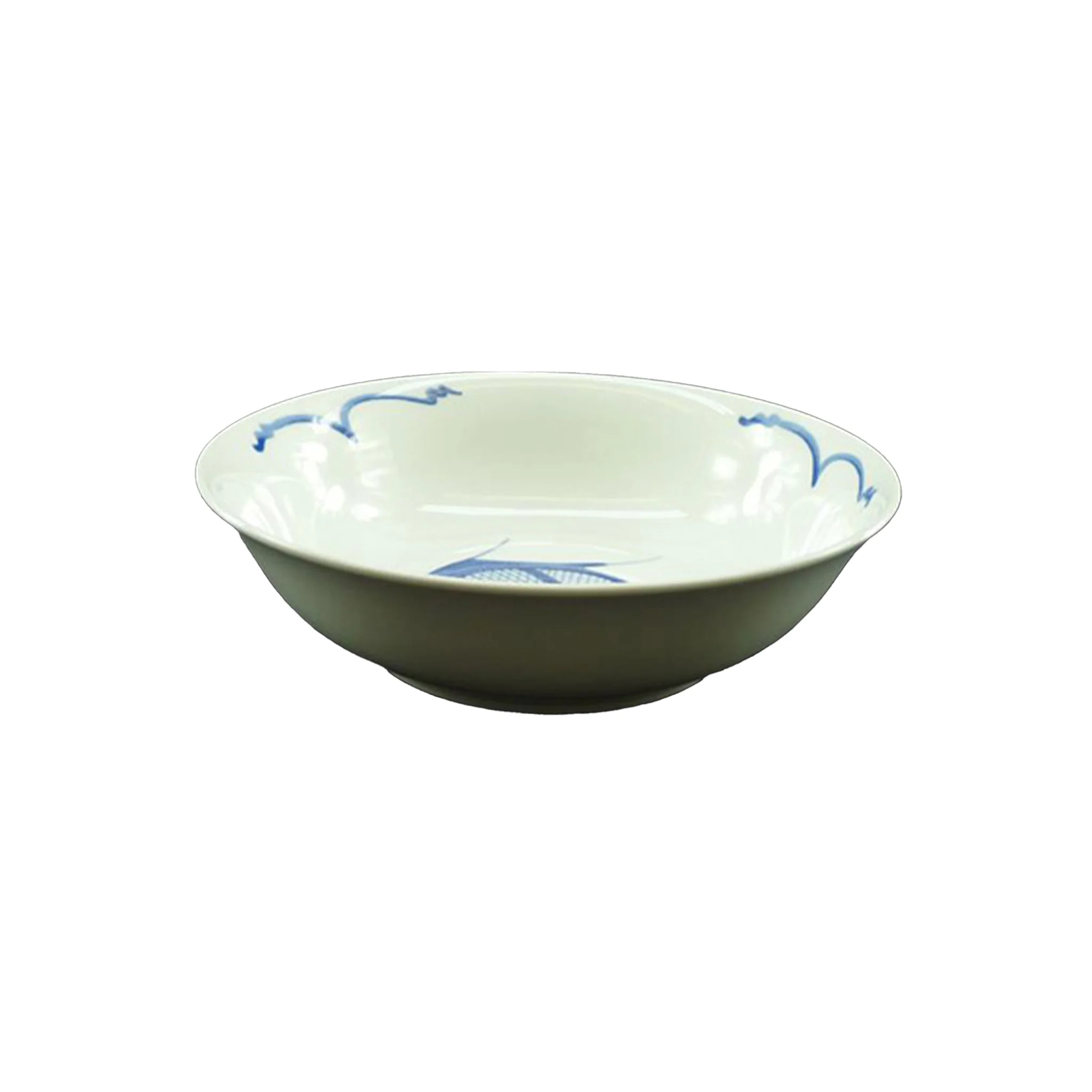 White & Blue Carp Soup Bowl - Image 2