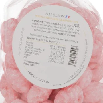 Whole Pink Pralines 15% Almonds, 500g - Image 4