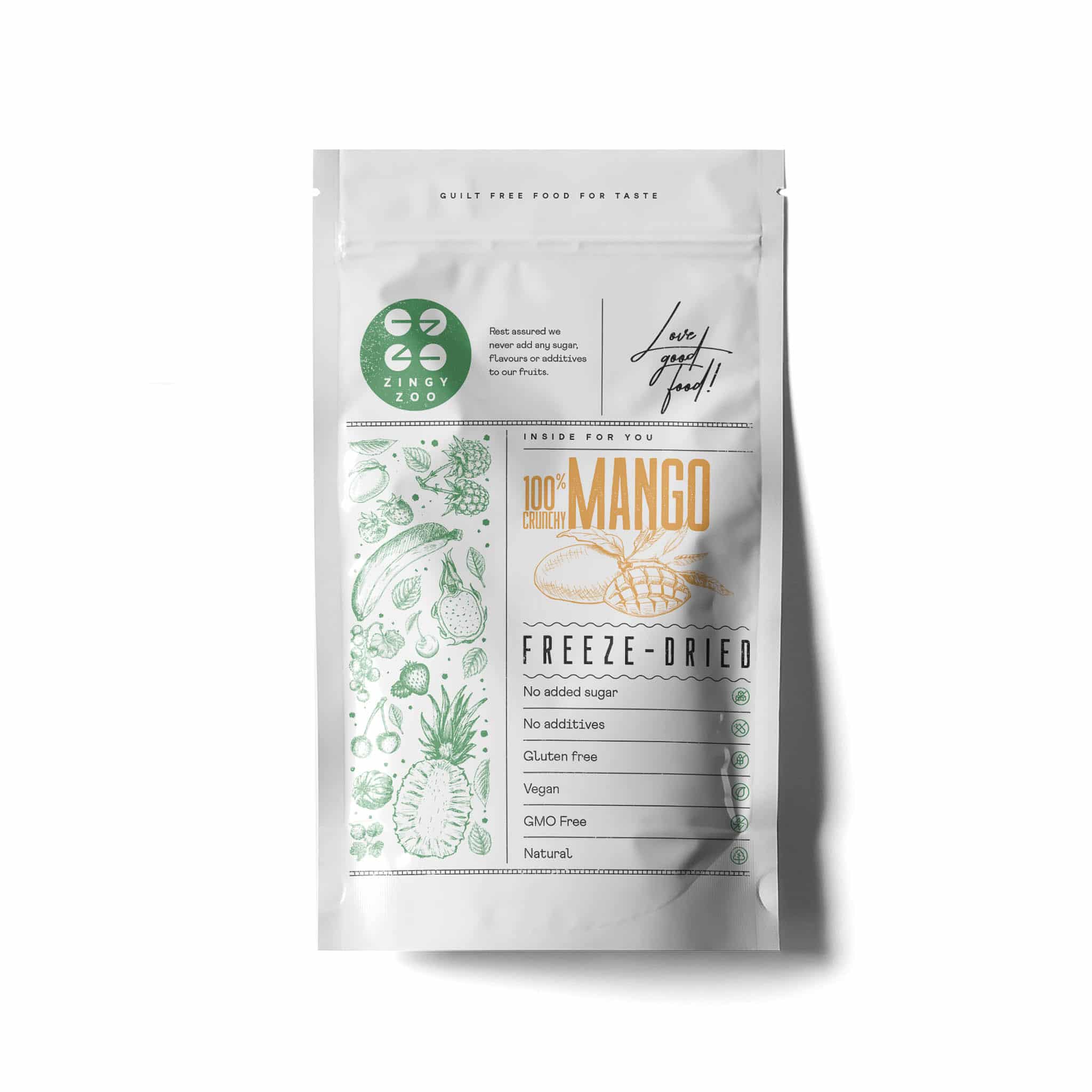 ZingyZoo Freeze Dried Mango Pieces, 100g - Image 2